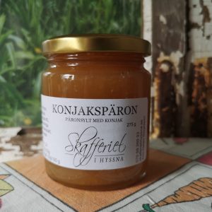 Päronsylt med konjak